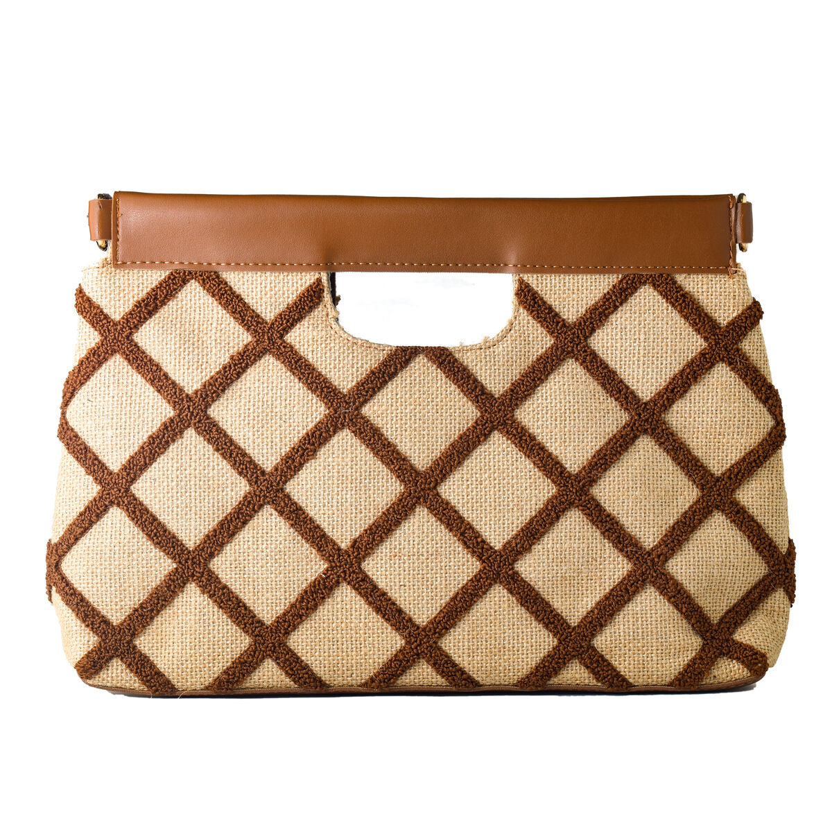 Sac à main pour femme Laura Ashley VALETTA-QUILTED-TAN Marron 30 x 20 x 9 cm
