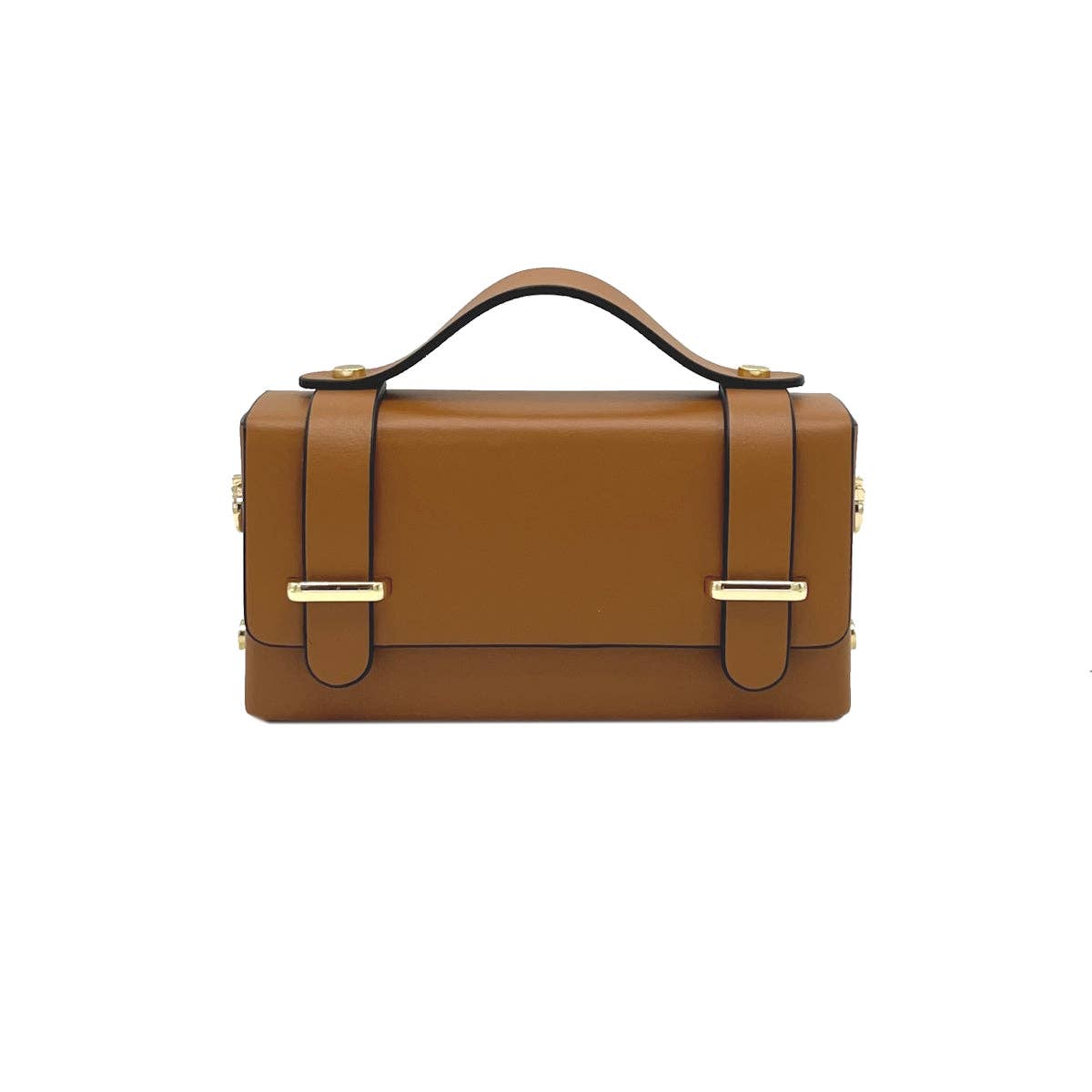 Mini clutch tas van echt leer met ketting, Gemaakt in Italië, art. 112591: Bordeaux