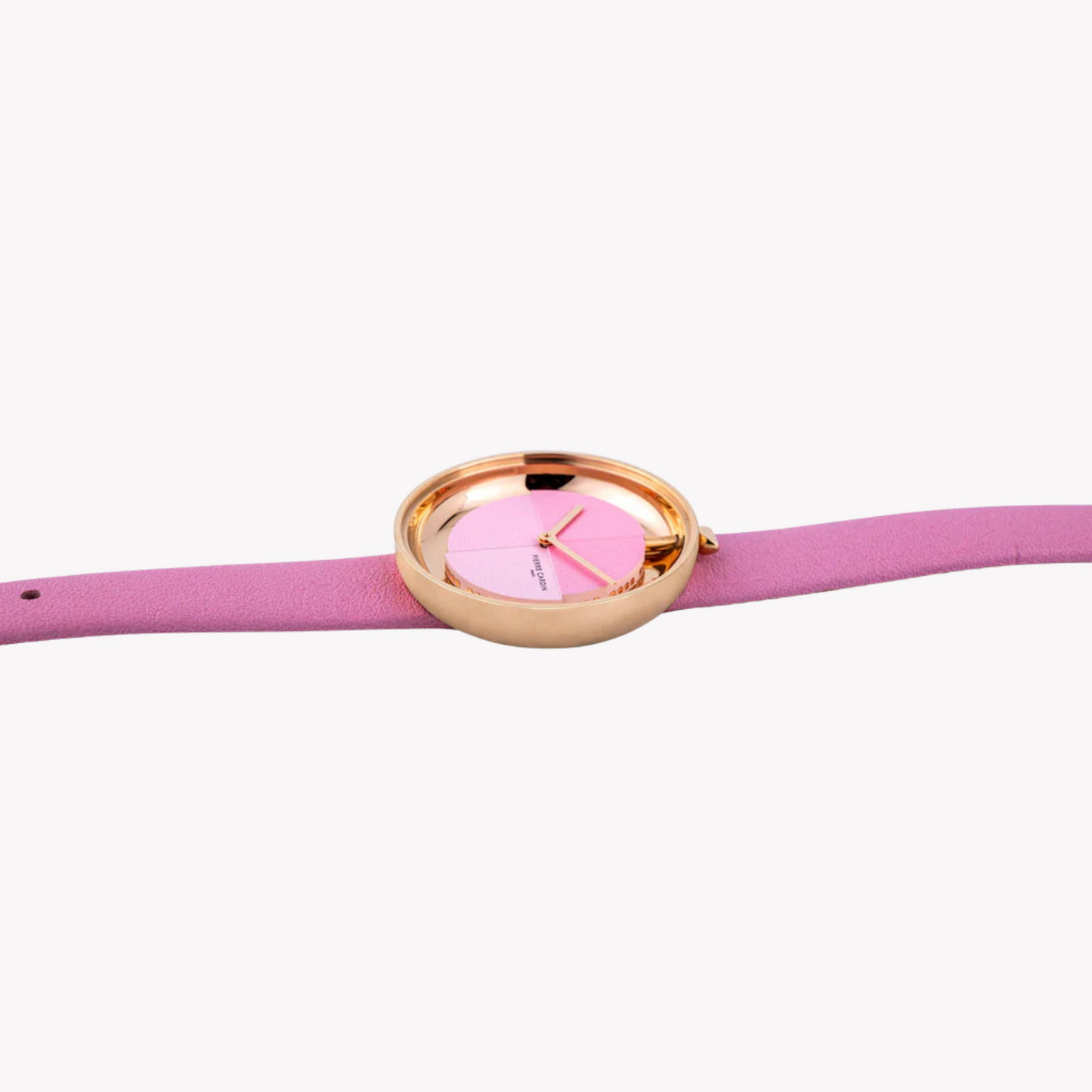 Montre femme Pierre Cardin en cuir rose, boîtier or rose | CMA.0004