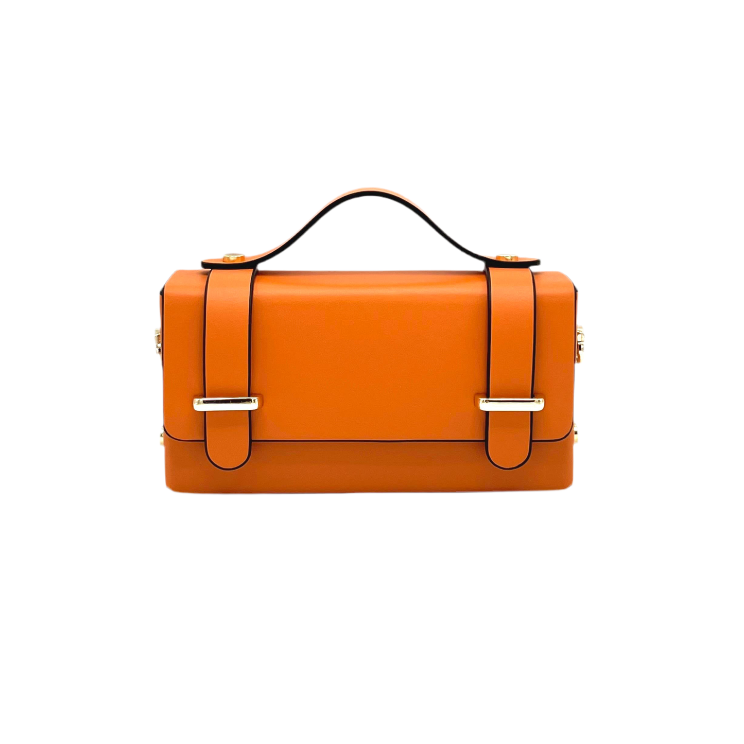 Mini clutch tas van echt leer met ketting, Gemaakt in Italië, art. 112591: Bordeaux
