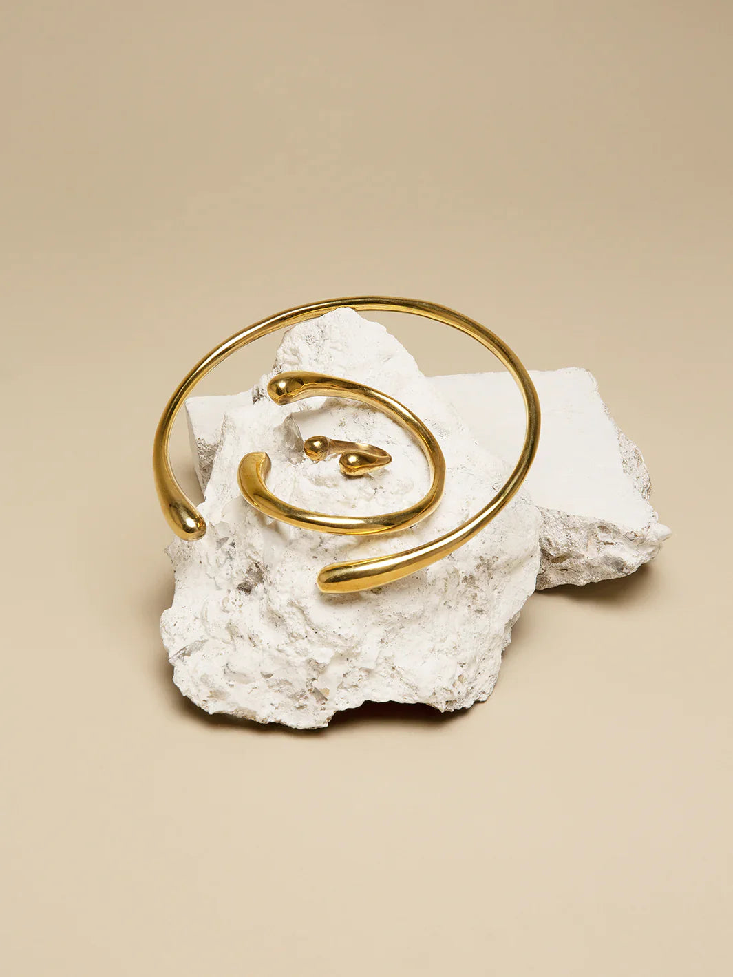 Jelani Twisted Recycled Brass Bangle-3