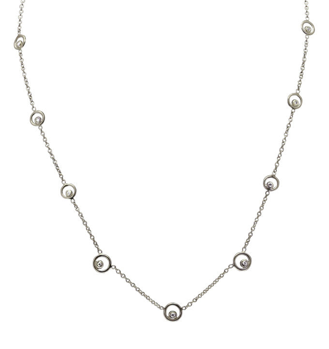 Karma Chain- 14K Gold with Ripples or Diamonds