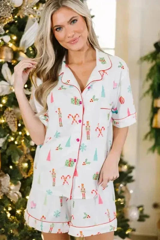 Merry Mornings Shorts Pajama Set