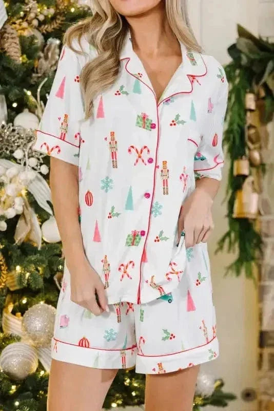 Merry Mornings Shorts Pajama Set